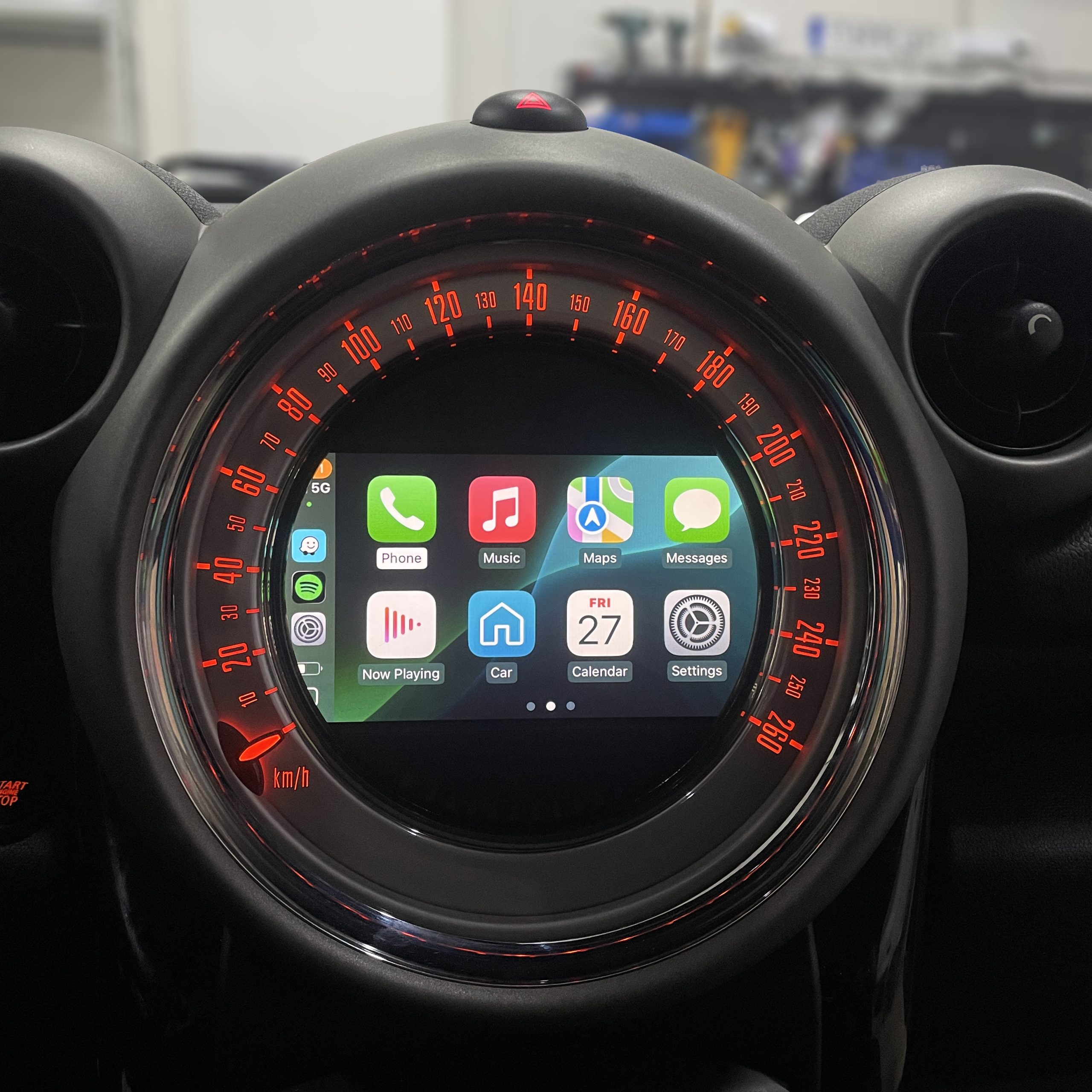 CarPlay interface i Mini