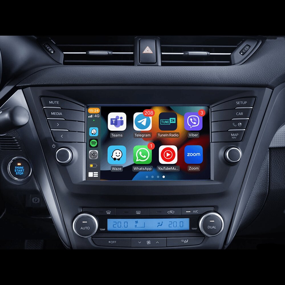 CarPlay interface i Toyota